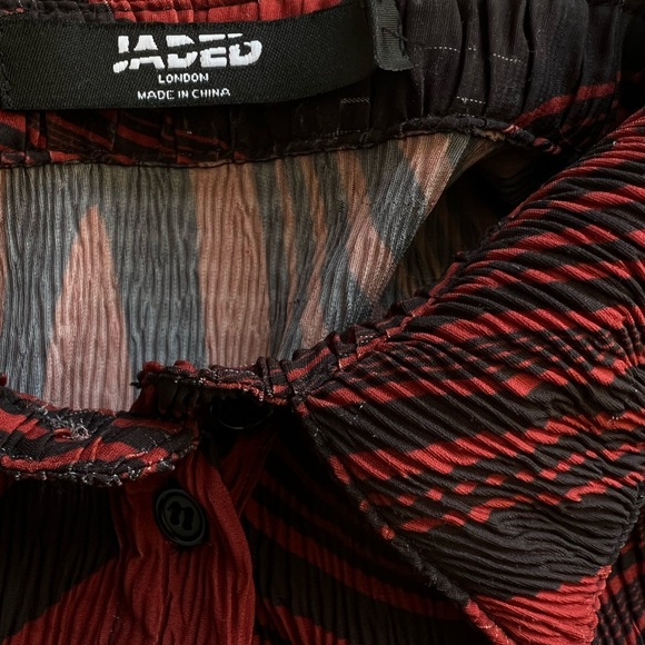 Jaded London Manic Plisse Button Up Shirt - Picture 6 of 7